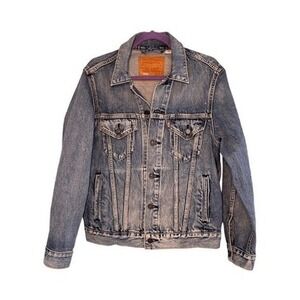 Levi's Big E Virgil Trucker Jean Jacket Blue Medium Stone Wash Vintage Fit S‎